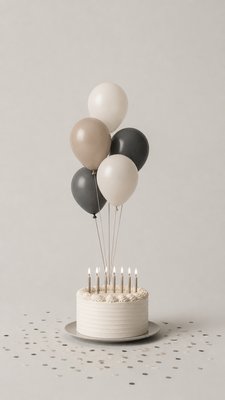Minimalist Photography Style birthday card example