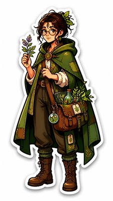Die-Cut Sticker Design character design example