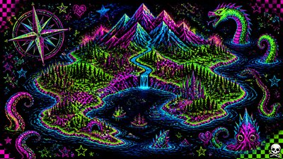 Scene Aesthetic fantasy map example