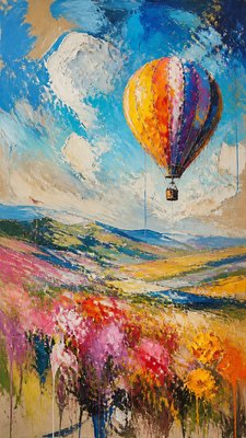 Abstract Expressionism Art Style greeting card example