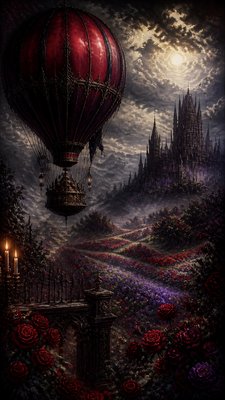 Gothic Fantasy Art greeting card example