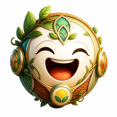 Solarpunk Aesthetic Twitch emote example