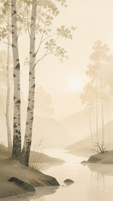 Minimalist Nature Art wall art print example