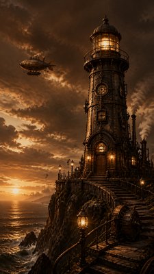 Steampunk Art Style poster example