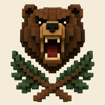 Blocky Art Style t-shirt design example