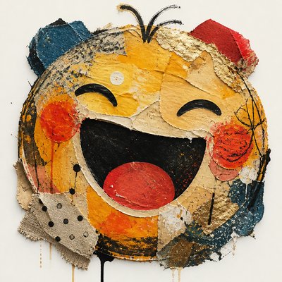 Mixed Media Portrait Style Twitch emote example