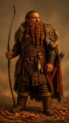 Autumncore Aesthetic tabletop character portrait example