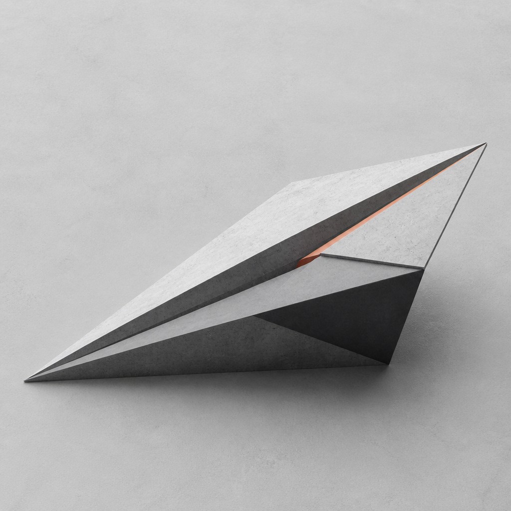 a paper plane, clean minimal composition on a plain background, no text — Minimalist Modern Art Style icon