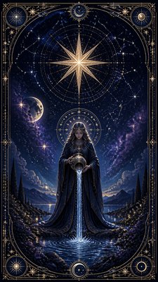 Celestial Aesthetic tarot card example