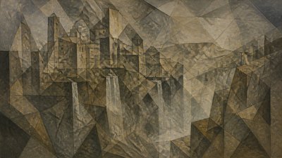 Analytical Cubism Art Style concept art example