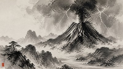 Traditional Chinese Landscape Art Style YouTube thumbnail example