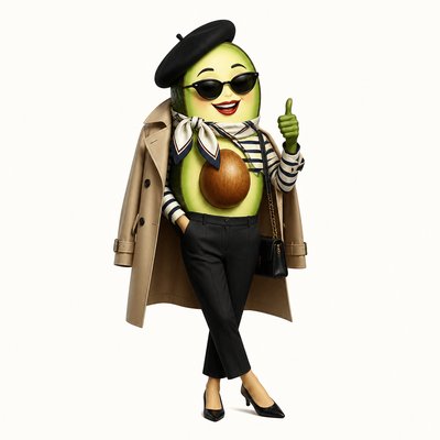 Parisian Chic Fashion Style sticker example