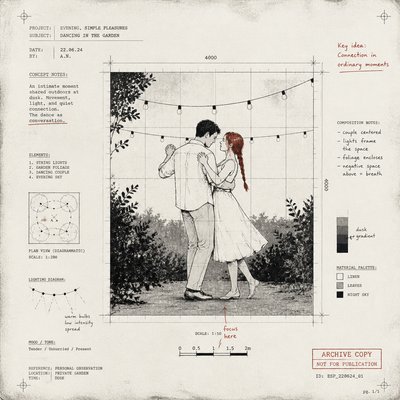 Conceptual Art Style couple portrait example