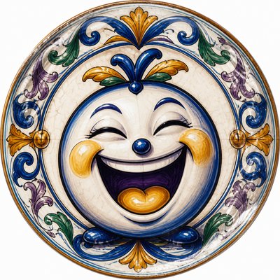 Majolica Ceramic Art Style Twitch emote example