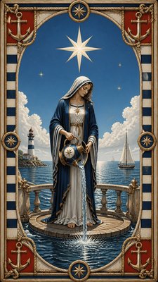 Nautical Aesthetic tarot card example
