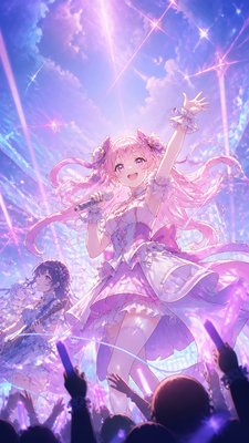 Magical Girl Anime Art Style flyer example