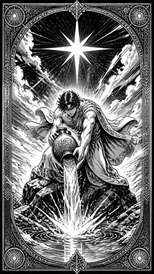 Sports Manga Art Style tarot card example