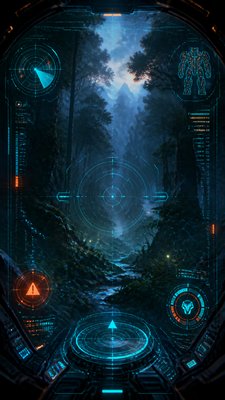 Mecha Pilot Interface View book cover example