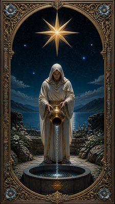 Photorealistic Still Life Art Style tarot card example