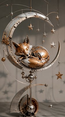 Kinetic Sculpture Art Style baby announcement example