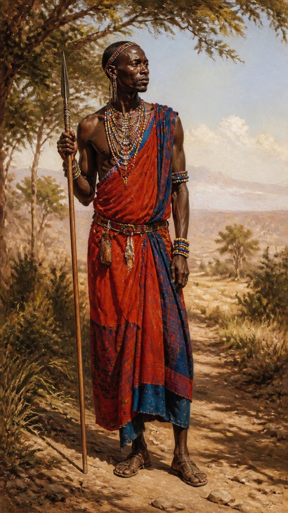 full-length portrait of an elegant figure — Wildlife Nature Art