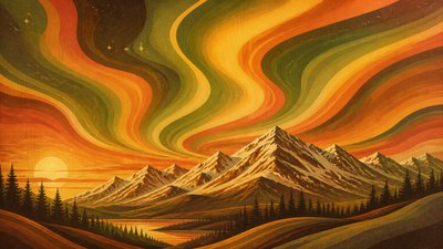 70s Retro Aesthetic banner example