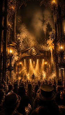 Steampunk Art Style flyer example