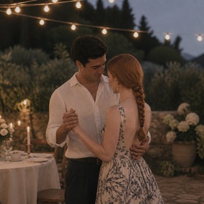 Old Money Aesthetic couple portrait example