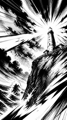 Shonen Battle Manga Art Style poster example