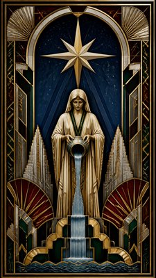 Art Deco Architecture Art tarot card example