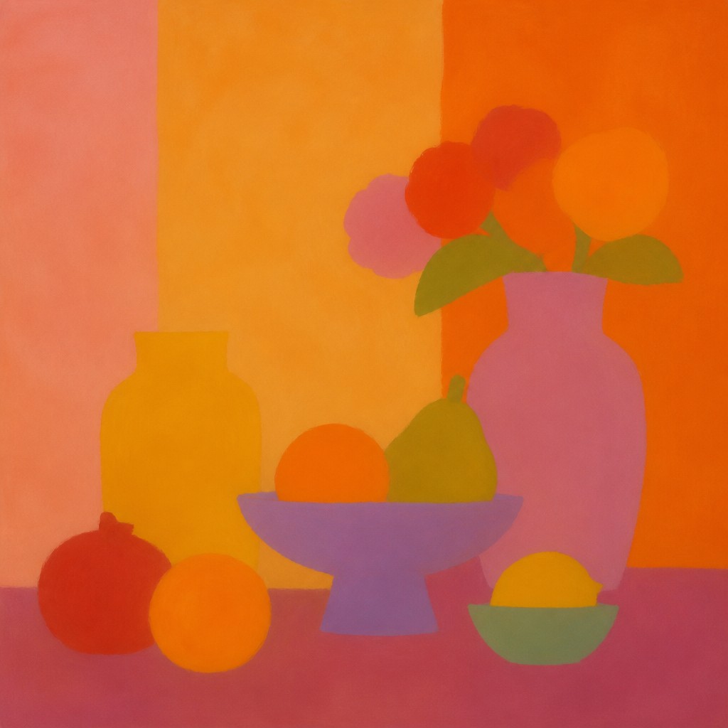AI-generated interpretation of the Color Field Painting style