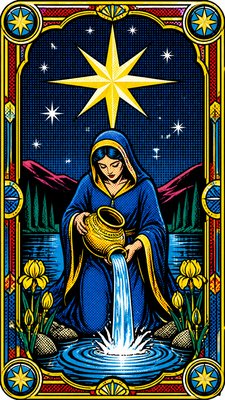 Advertisement Pop Art Style tarot card example