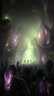 Biopunk Sci-Fi Art flyer example