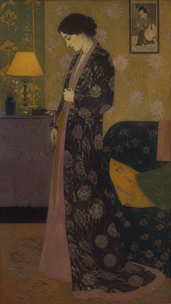 full-length portrait of an elegant figure — Les Nabis Art Style