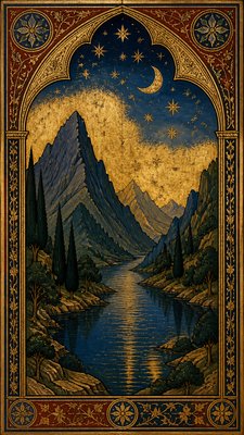 Gothic Art Style phone wallpaper example