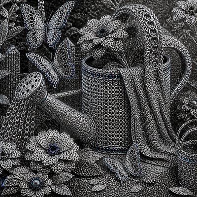 Chainmail Jewelry Style coloring page example