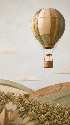 Sustainable Eco Furniture Art greeting card example