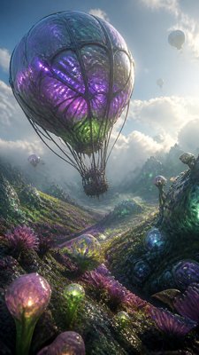 Biopunk Sci-Fi Art greeting card example