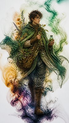 Ink in Water character design example