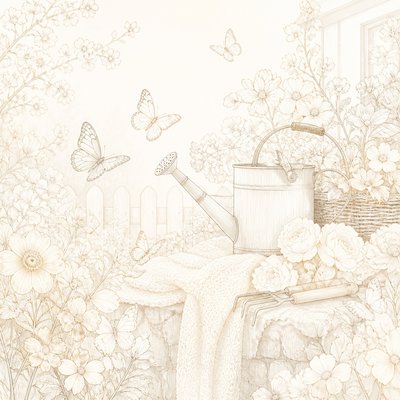 Vanilla Girl Aesthetic coloring page example