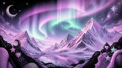 Pastel Goth Aesthetic banner example