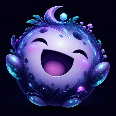 Lunarpunk Aesthetic Twitch emote example