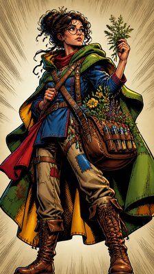 Superhero Comic Art character design