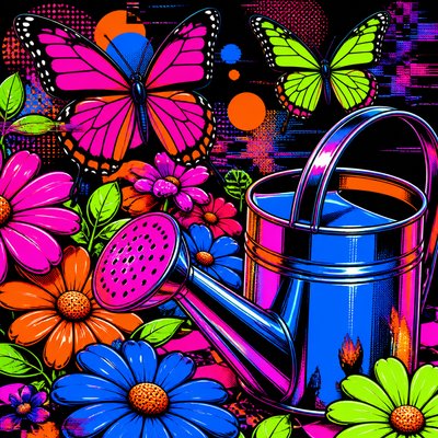Neo-Pop Art Style coloring page example