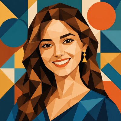 Geometric Abstract Art Style profile picture example
