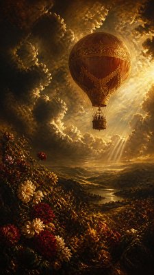 Baroque Art Style greeting card example