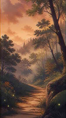Vintage Retro Anime Art Style book cover example