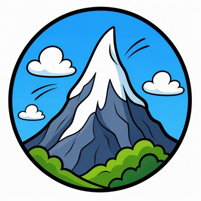 Cartoon Comic Art logo concept example