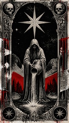 Gothic Punk Art tarot card example