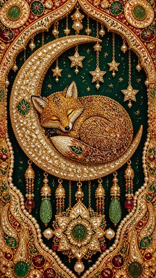 Mughal Jewelry Design baby announcement example